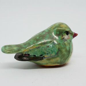 ptaszek-srebrzysty-zielony-figurka-ceramiczna-sklep-z-rekodzielem-zizuza
